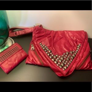 Matt & Nat side bag with matching wallet